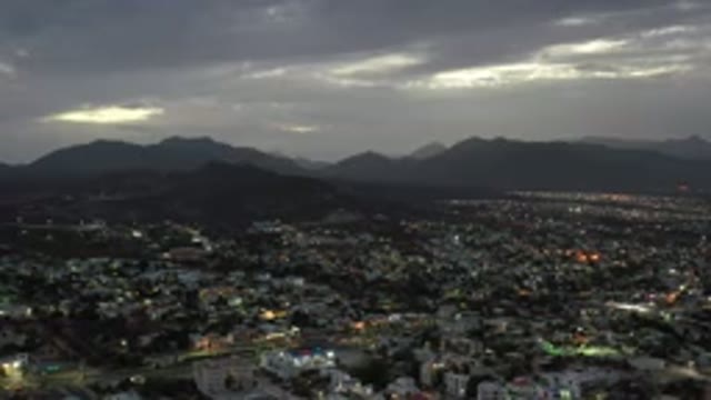 LOS CABOS MEXICO-2020: Scenic Town At Sunset With Gorgeous View Of Mountains