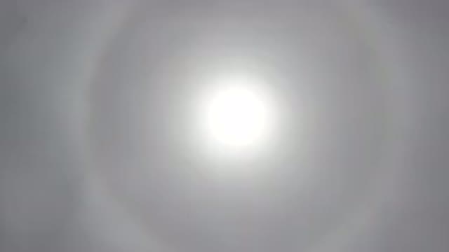 LOS CABOS MEXICO-2020: Looking Straight Into Bright Sun On A Clear Day With A