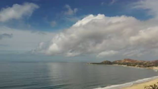 LOS CABOS MEXICO-2020: Beach Waves and Clouds in Nature