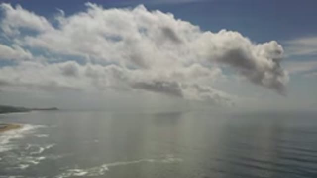 LOS CABOS MEXICO-2020: Hovering Over Ocean On A Clear Day At The Beach