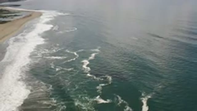 LOS CABOS MEXICO-2020: View Over A Beach With Movement In The Ocean While No
