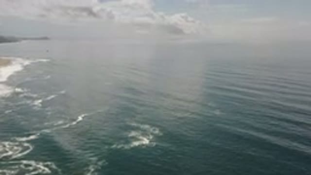 LOS CABOS MEXICO-2020: Beautiful Blue Sky With White Clouds Over Ocean And Beach