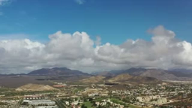 LOS CABOS MEXICO-2020: Soaring Over The Entire City On A Beautiful Sunny Day