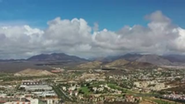 LOS CABOS MEXICO-2020: An Aerial View Of An Urban Area With Grass Fields And