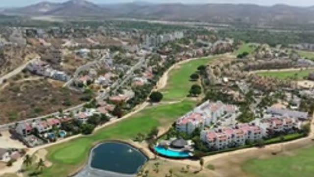 LOS CABOS MEXICO-2020: Aerial Scene Of Luxury Community