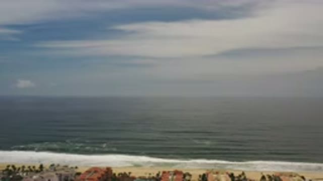 LOS CABOS MEXICO-2020: View Of The Ocean And A Cloudy Sky From Far Away
