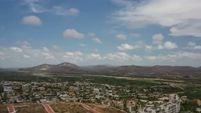 LOS CABOS MEXICO-2020: A Huge City With A Beautiful Sky And Mountains Far Behind