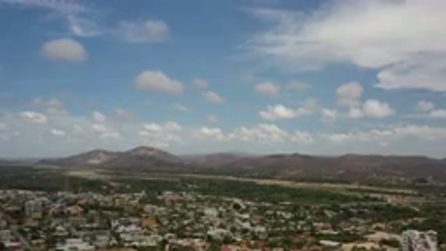 LOS CABOS MEXICO-2020: Sky With White Clouds And Mountain