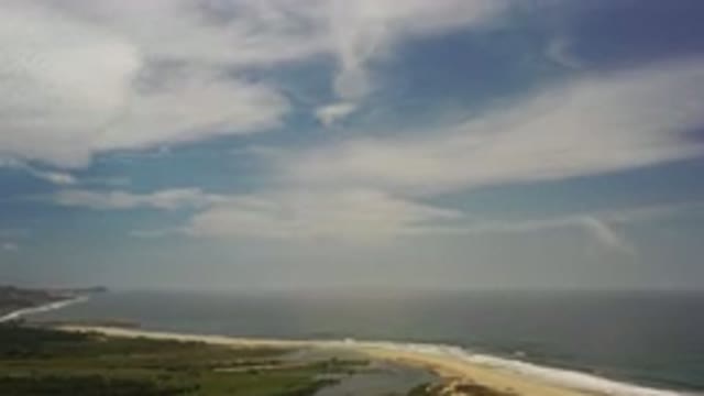 LOS CABOS MEXICO-2020: Blue Sky With Wispy Clouds Over A Picturesque Landscape