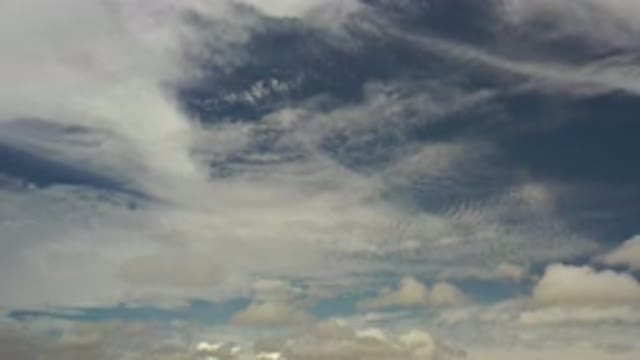 LOS CABOS MEXICO-2020: Very Slow Panning Shot Of The Cloudy Sky Showing A