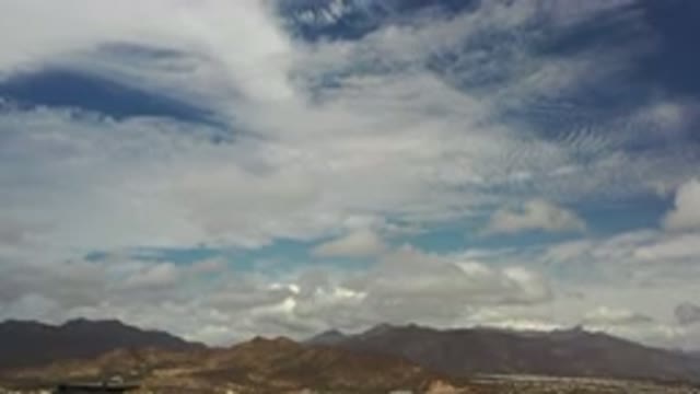 LOS CABOS MEXICO-2020: Cloud-Filled Sky During a Good Warm Day