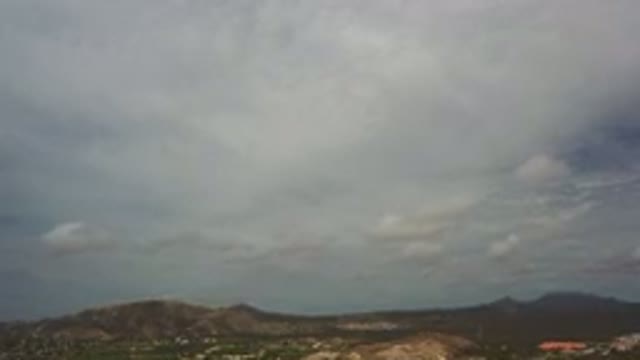 LOS CABOS MEXICO-2020: Shot Of The Middle Of Mountains Slowly Panning Up Towards
