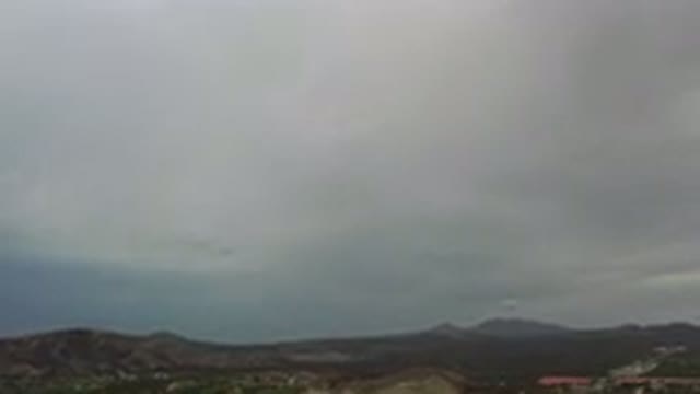 LOS CABOS MEXICO-2020: Gray Nature Skyline With Mountains in Background