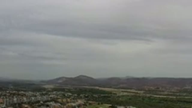 LOS CABOS MEXICO-2020: A Far Top Side View Of A City Spread Over The Mountain