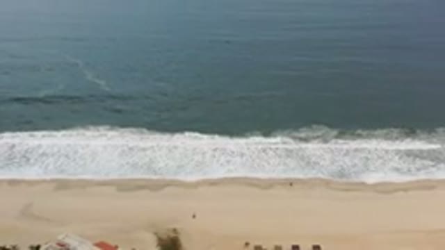 LOS CABOS MEXICO-2020: Ocean Waves Crashing on Empty Beach