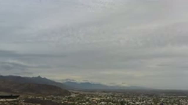 LOS CABOS MEXICO-2020: Gray Clouds Envelop the City in Los Cabos