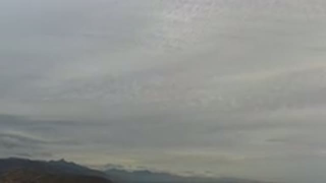 LOS CABOS MEXICO-2020: Sky Filled With Light Gray Clouds With Some Of The Ground