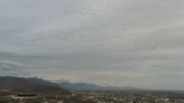 LOS CABOS MEXICO-2020: Aerial Helicopter or Drone View of Valley City and Nature