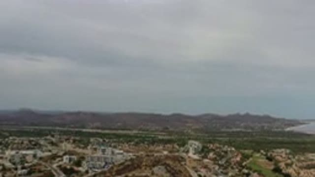 LOS CABOS MEXICO-2020: Bird's Eye View Of Peaceful Beach Scene