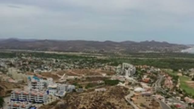 LOS CABOS MEXICO-2020: Aerial View Of The City With Buildings And Ocean