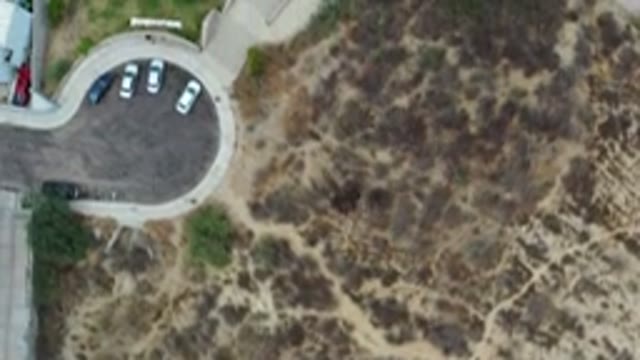LOS CABOS MEXICO-2020: Straight Top View Of A Concreted Landscape With Parking