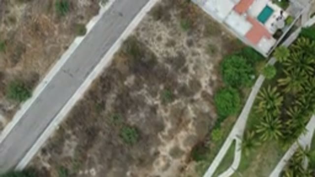 LOS CABOS MEXICO-2020: Aerial View Of A Street Inside A Residential Complex With