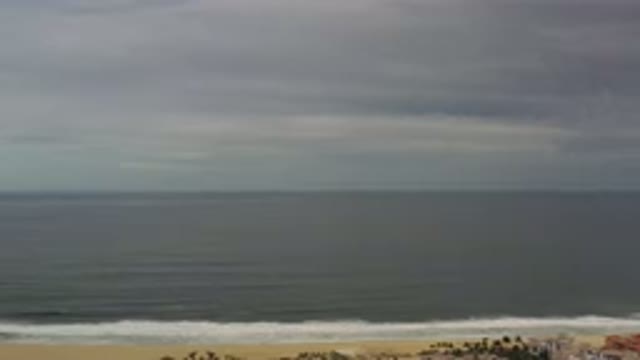 LOS CABOS MEXICO-2020: Sad View Of The Ocean As The Sky Turns Into A Dark Gray