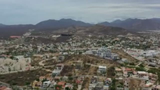 LOS CABOS MEXICO-2020: Beautiful View From The Top Of A Residential City With