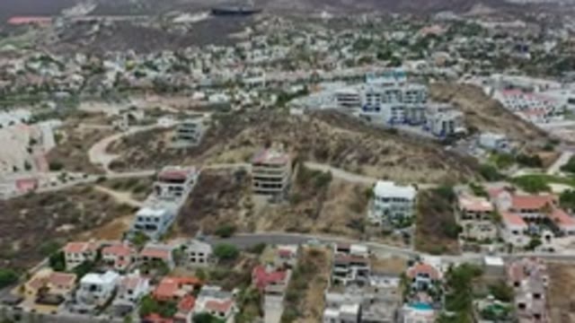 LOS CABOS MEXICO-2020: Tropical City With Large Luxury Mansions On Hills Near