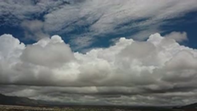 LOS CABOS MEXICO-2020: Big White Clouds Over The Desert