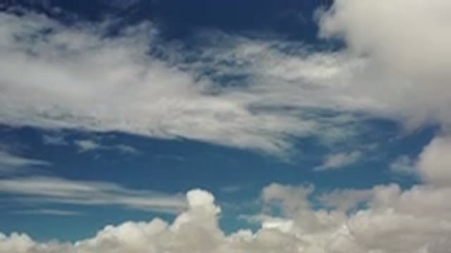 LOS CABOS MEXICO-2020: Open Blue Sky With White Clouds