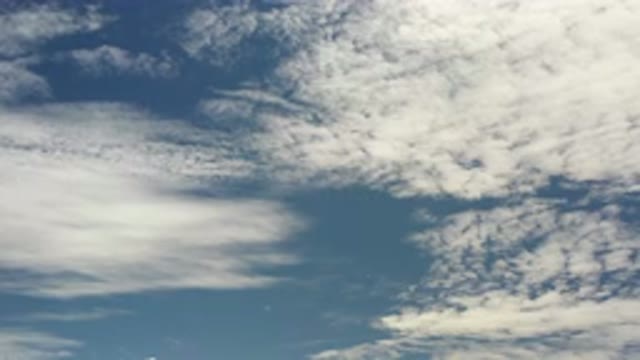 LOS CABOS MEXICO-2020: A Blue Sky With White Clouds During The Extremely Calm