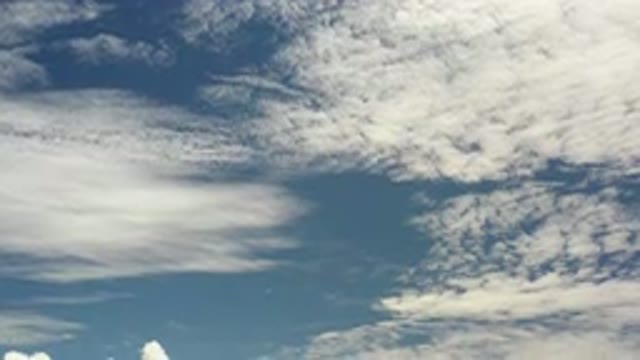 LOS CABOS MEXICO-2020: Footage Of Blue Sky With Beautiful Clouds In The