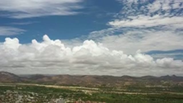 LOS CABOS MEXICO-2020: A City With Many Mountains On A Sunny Day And A Beautiful