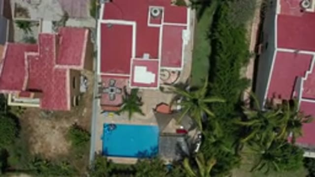 LOS CABOS MEXICO-2020: Satellite View Of A Home Showcasing An In-Ground Pool And