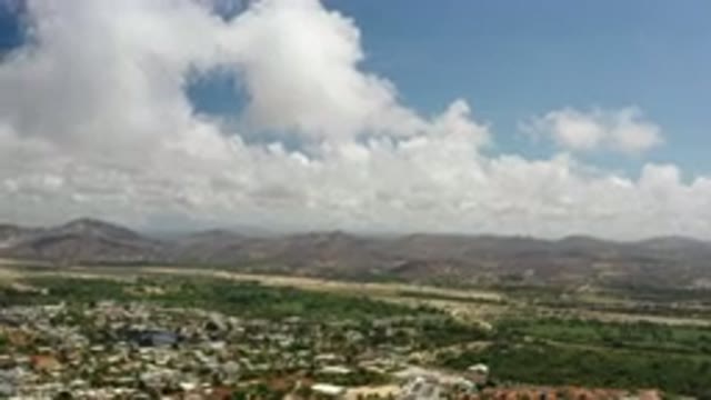 LOS CABOS MEXICO-2020: A Peaceful Neighborhood With Mountains In The Background