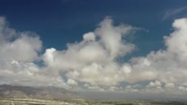 LOS CABOS MEXICO-2020: Blue Sky With A Lot Of Clouds In The Sky