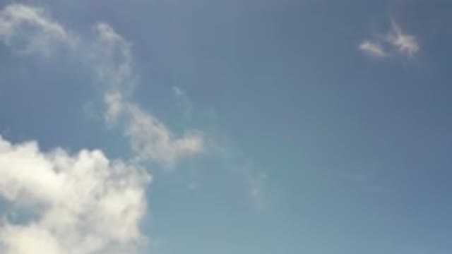 LOS CABOS MEXICO-2020: Shot of Blue Skies with Fluffy White Clouds on Top