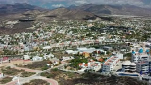 LOS CABOS MEXICO-2020: Overlook of a City on a Valley