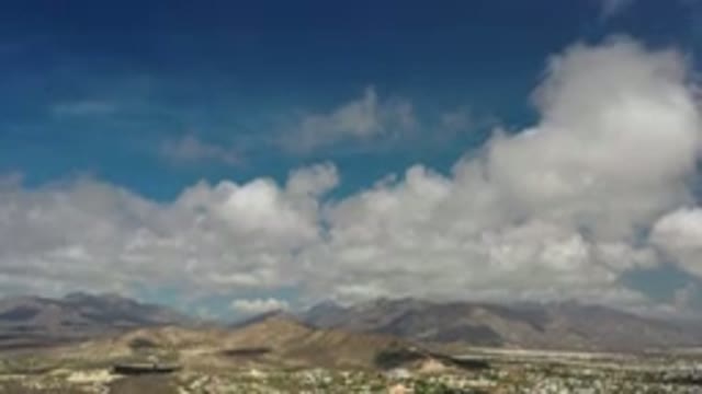 LOS CABOS MEXICO-2020: The Beautiful View Of The Blue Sky With White Clouds At