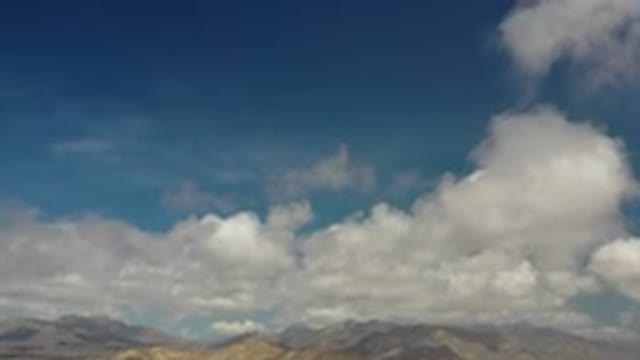 LOS CABOS MEXICO-2020: The Pleasant View Of The Mountains With White Cloudy Sky