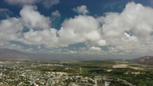 LOS CABOS MEXICO-2020: The Pleasant View Of The Sky Full Of White Clouds At