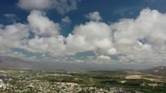 LOS CABOS MEXICO-2020: The Nice View Of The Blue Sky With White Clouds At The