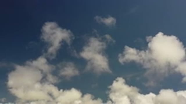 LOS CABOS MEXICO-2020: The Pleasant View Of The White Passing Clouds At Blue Sky