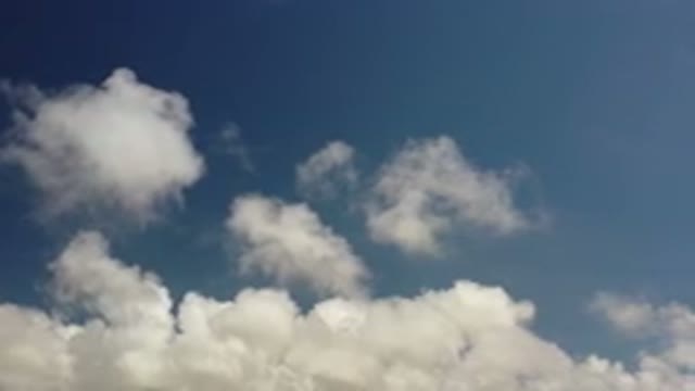 LOS CABOS MEXICO-2020: White Clouds Moving Against A Blue Sky
