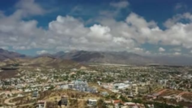 LOS CABOS MEXICO-2020: Aerial Footage Of A Large City