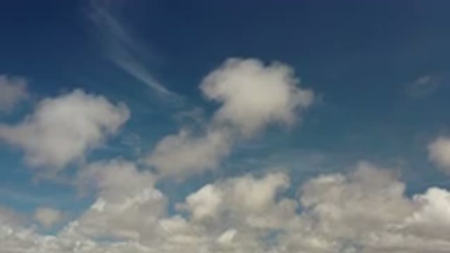 LOS CABOS MEXICO-2020: Beautiful Shot Of The Blue Skies With White And Fluffy Clouds