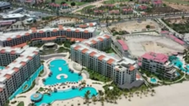 LOS CABOS MEXICO-2020: Top View Of A Big Construction Site