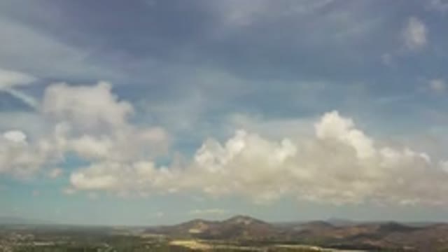 LOS CABOS MEXICO-2020: Green Valley Blue Skies White Clouds Quiet Homes