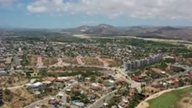LOS CABOS MEXICO-2020: Beautiful City And Roads Leading To Green Trees Below